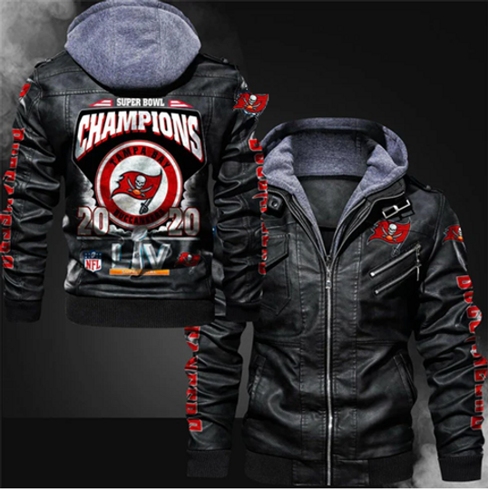 Tampa Bay Buccaneers Super Bowl LV Champions Leather Jacket