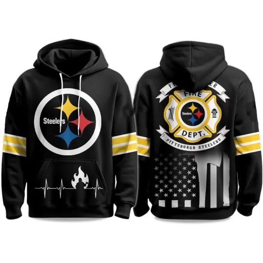 Discover Steeler Firefighter Appreciation Night 2025 Hoodie 3D All Size