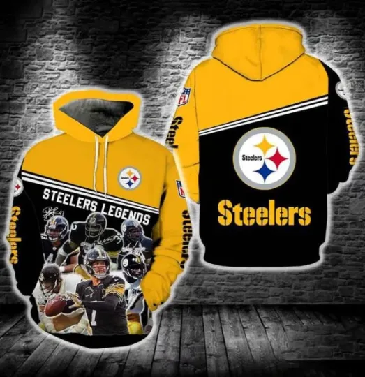 Discover S.t.eelers Legends New Full All Over Print 3D Hoodie