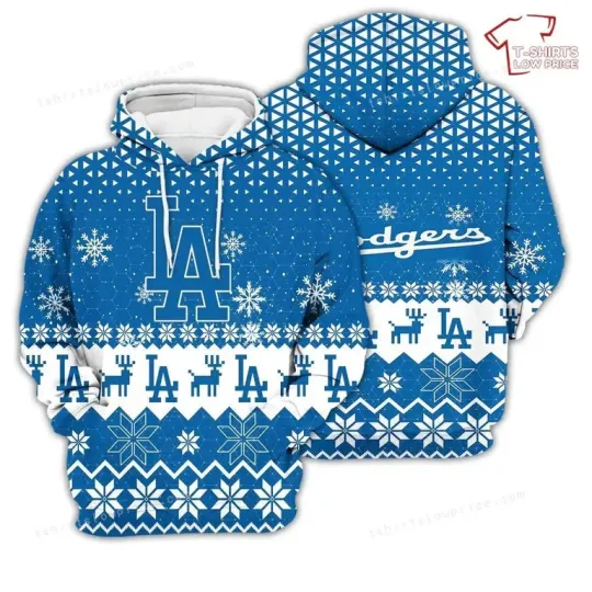 Discover L.A. D0dg*rs Sports Football Xmas 3D Hoodie