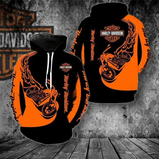 Discover Hot Trend Haarleyy Davidson 3D Hoodie Unisex Size Full US Printed 3D - Top Gift