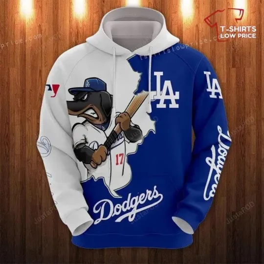 Discover L.A. D0dg*rs 3D Zip Hoodie MLB Gift For Fans
