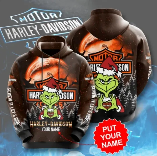 Discover Personalized Haarleyy Davidson No756 Custom Hoodie 3D Size S To 5XL - Top Gift