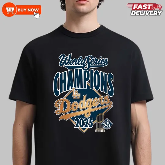 Discover Los Angeles Dodgers World Champions 2025 Back 2 Back TShirt - Multicolors, S-5XL