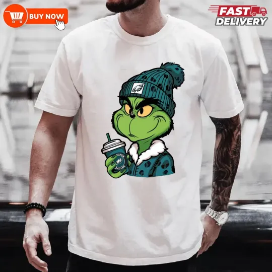 Discover funny character Christmas Philadelphia Eagles football Football TShirt - Multicolors, S-5XL