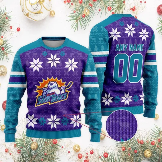 Discover Personalized Orlando Solar Bears Special Ugly Christmas Sweater Unisex Fan Gear