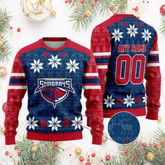 Discover Personalized South Carolina Stingrays Ugly Christmas Sweater Unisex Fan Gear