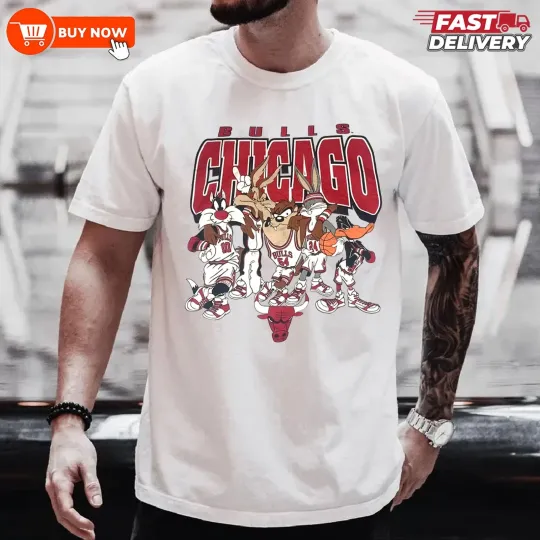 Space Jam Chicago Bulls Football Football T-Shirt