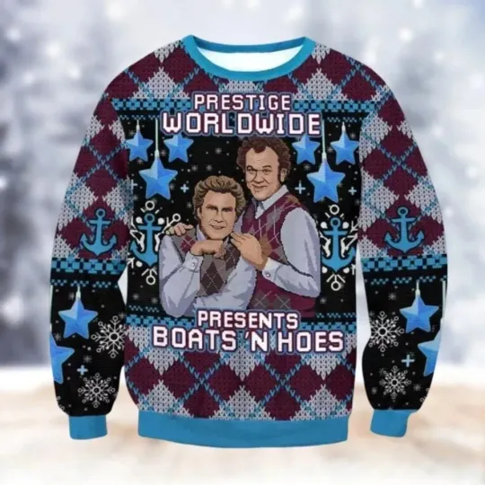 Discover BG Step Brothers Ugly Christmas Sweater Christmas Movie Fan Gift