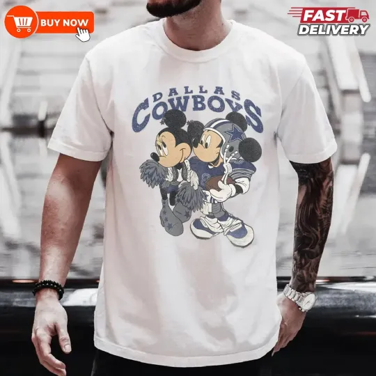 Discover NEW Dallas Cowboys Mickey Football TShirt - Multicolors, S-5XL