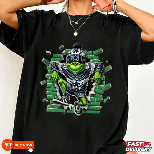 Discover Dallas Cowboys funny character Christmas football Football TShirt - Multicolors, S-5XL