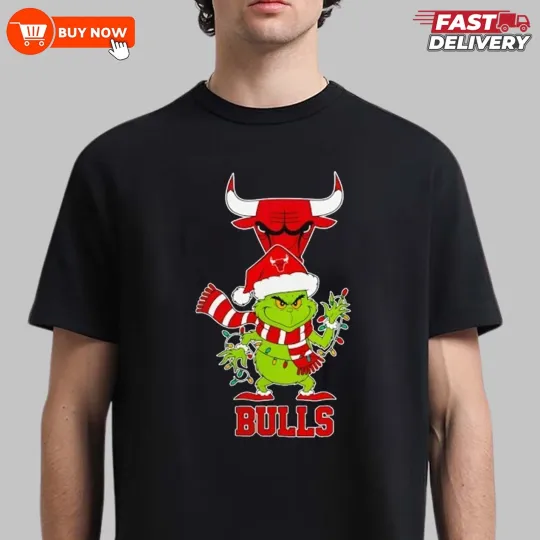 Funny Character Christmas Chicago Bulls Football Football T-Shirt