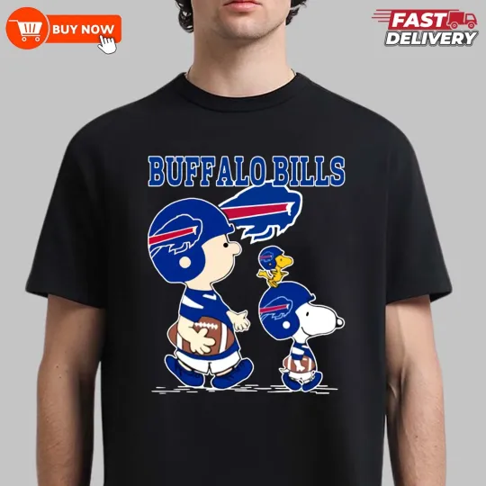 Discover NEW Buffalo Bills Snoopy Football TShirt - Multicolors, S-5XL