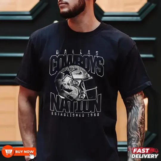 Discover NEW Dallas Cowboys Nation Established 1960 Football TShirt - Multicolors, S-5XL