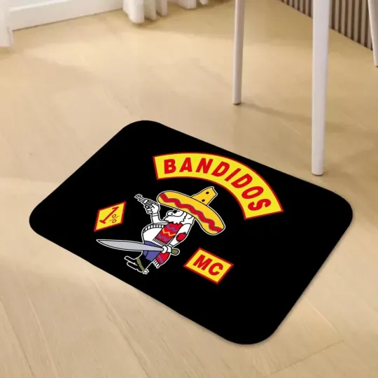 Discover Bandidos MC Worldwide Doormat Entryway Floor Rug Bathroom Entrance Mat