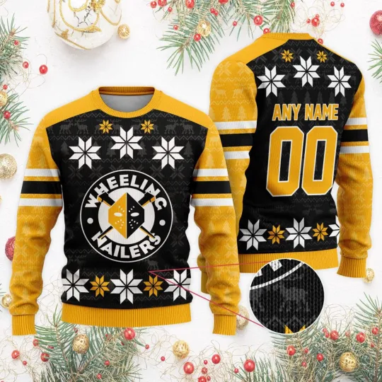 Discover Personalized Wheeling Nailers Special Ugly Christmas Sweater Unisex Fan Gear