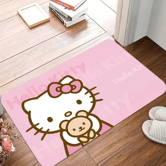 Discover Hello Kitty Doormat, Machine Washable Indoor Bedroom Entrance Floor Mat
