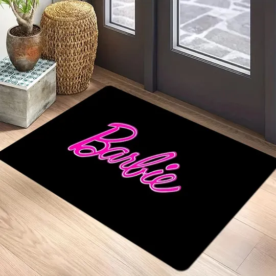 Discover Barbie Welcome Door Mat Kitchen Entrance Washable Floor Carpet