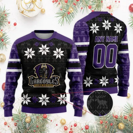 Discover Personalized Greensboro Gargoyles Special Ugly Christmas Sweater Unisex Fan Gear