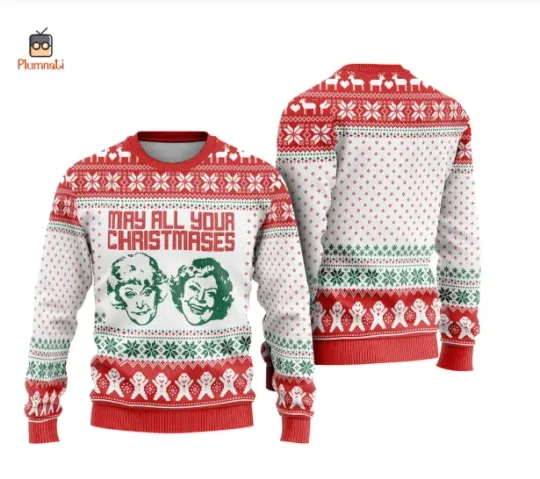 Discover Stay Golden Ugly Christmas Sweater, May All Your Christmas Shirt, The Stay