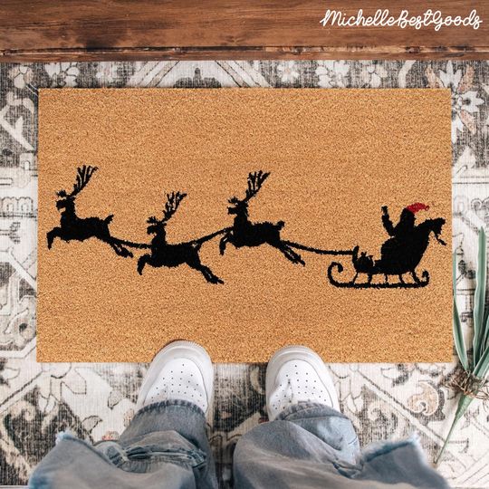 Discover THEODORE MAGNUS Christmas Door Mat, Merry Christmas Doormat, Christmas Welcome Mat, Holiday Doormat, Door Mat