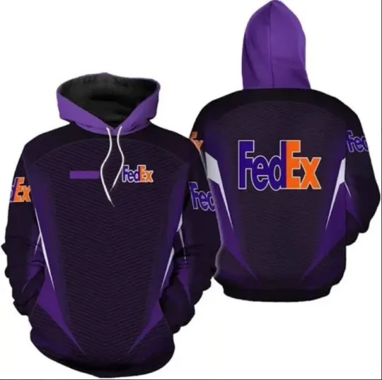 Fedex 3D Hoodie for Delivery Driver