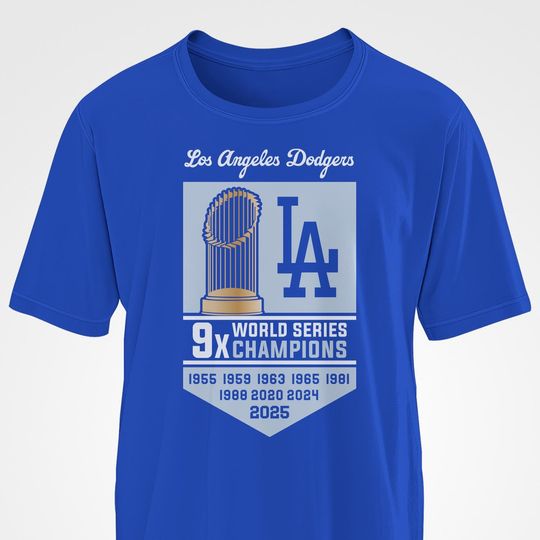 Discover 9X Champions T-Shirts, Dodgers, Baseball Gifts, Los Angeles Dodgers