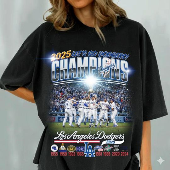 Discover Champions 2025 Comfort Color Shirt, 2025 Lets Go Los Angeles