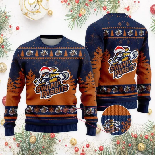 Discover Greenville Swamp Rabbits Ugly Christmas Sweater Unisex Fan Gear