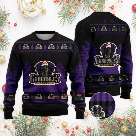 Discover Greensboro Gargoyles Ugly Christmas Sweater Unisex Fan Gear Gift