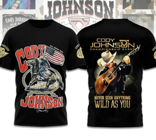 Discover Cody Johnsonn Champions Event Never Seen Anything Wild As You 3D T-Shirt