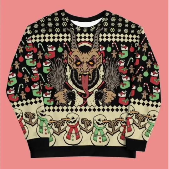 Ugly Christmas Krampus Sweatshirt