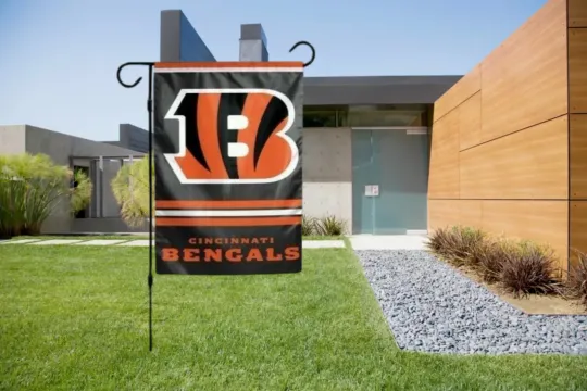 Discover Cincinnati Bengals Garden Flag 2 Sided Outdoor Window Yard Banner New