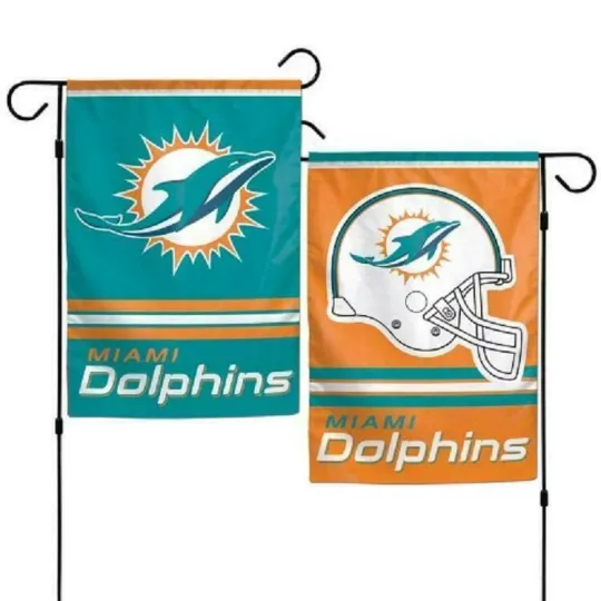 Miami Dolphins Garden Flag