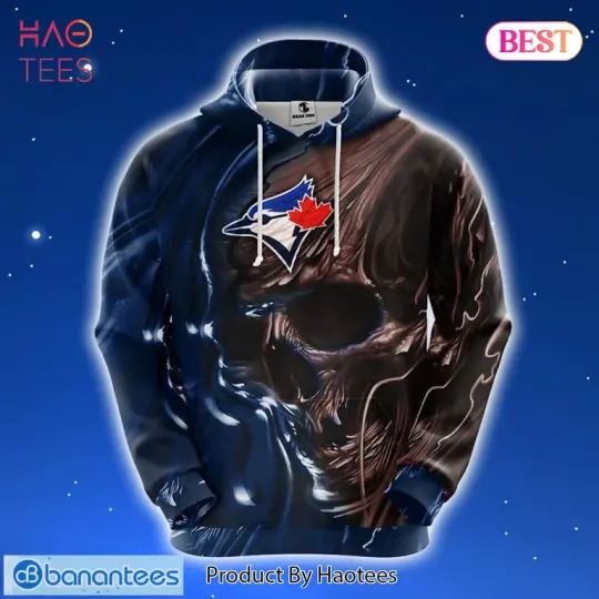 Discover Toronto Blue Jays Skull 3D Hoodie, Baseball Team Fan Gift