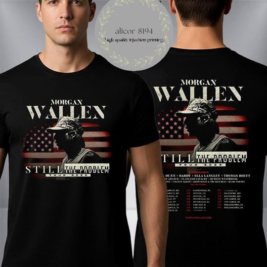 Discover Wallen Western Still The Problem Tour 2026 T-Shirt
