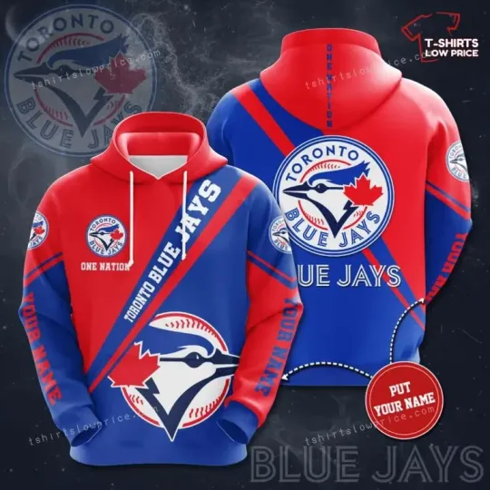 Discover Personalized Toronto Blue Baseball Team Jays 3D Hoodie