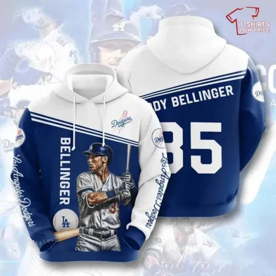 Discover Los Angeles Baseball Team Dodgers Cody Bellinger 3D Hoodie for Fan