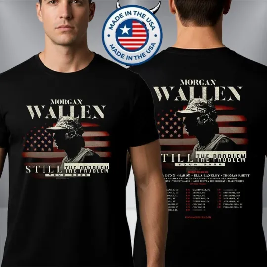Discover Wallen Western Still The Problem Tour 2026 Double Sided T-Shirt