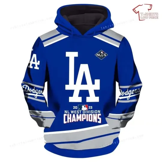 Los Angeles Baseball Team Dodgers 3D Hoodie for Fan
