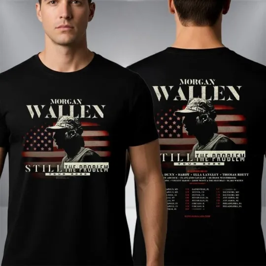 Discover Wallen Western Still The Problem Tour 2026 Schedule T-Shirt
