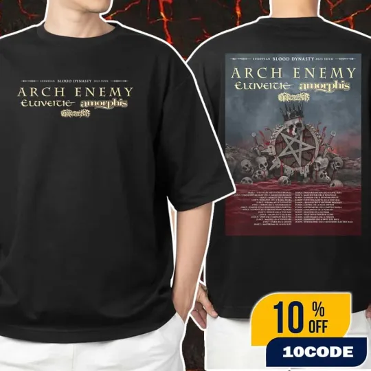 Discover Arch Enemy European Blood Dynasty Tour 2025 Poster T-Shirt