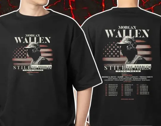 Discover Wallen Western Still The Problem Tour 2026 With Brooks And Dunn T-shirt