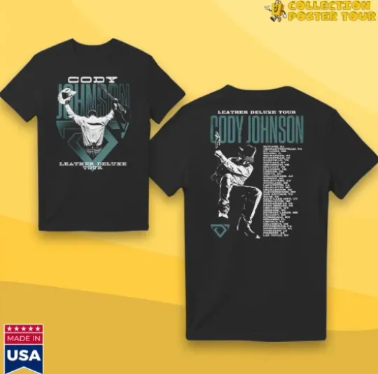 Discover Cody Johnsonn Leather Deluxe Photo Tour 2025 T-Shirt