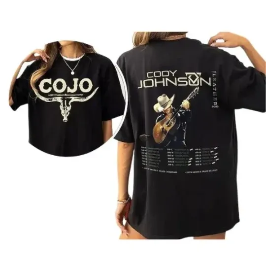 Discover Cody Johnsonn Tour 2024 Unisex T-Shirt, Country Music Double Sided T-Shirt