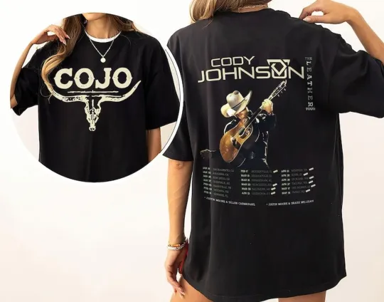 Discover Cody Johnsonn Tour 2024 T-Shirt, Country Music Unisex Tee