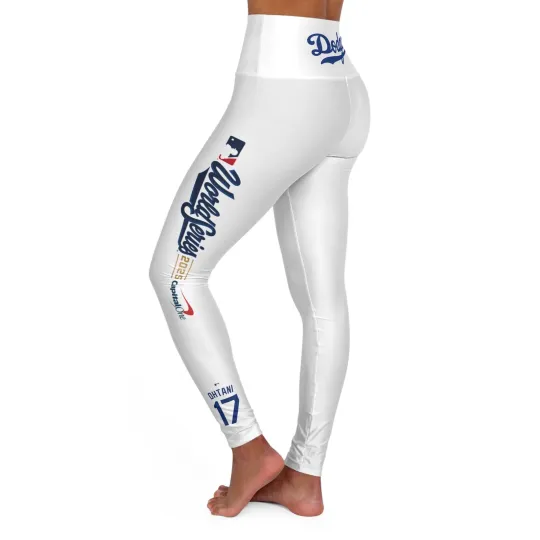 Los Angeles Dodgers Yoga Leggings - Stylish Athletic Wear, High Waisted Leggings