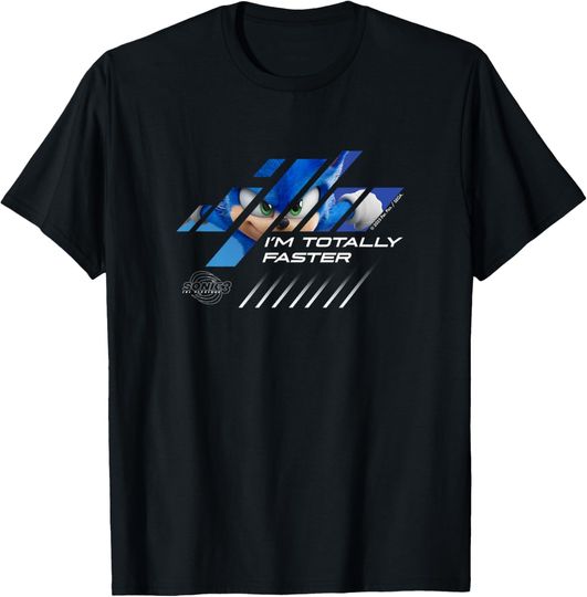 Discover Sonic the Hedgehog 3 - Sonic "I'm Totally Faster" T-Shirt