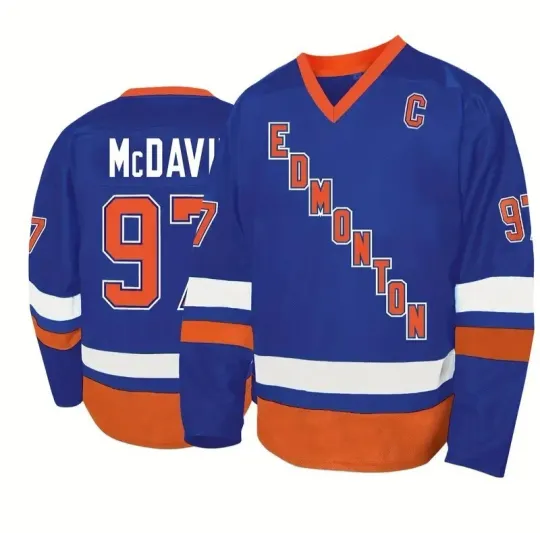 Discover Custom Youth/Men McDavid #97 Hockey Jersey Sewn Any Name&Number Original Design