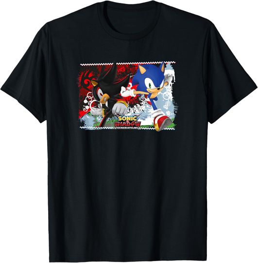 Discover Sonic the Hedgehog, Sonic X Shadow Generations - Split T-Shirt